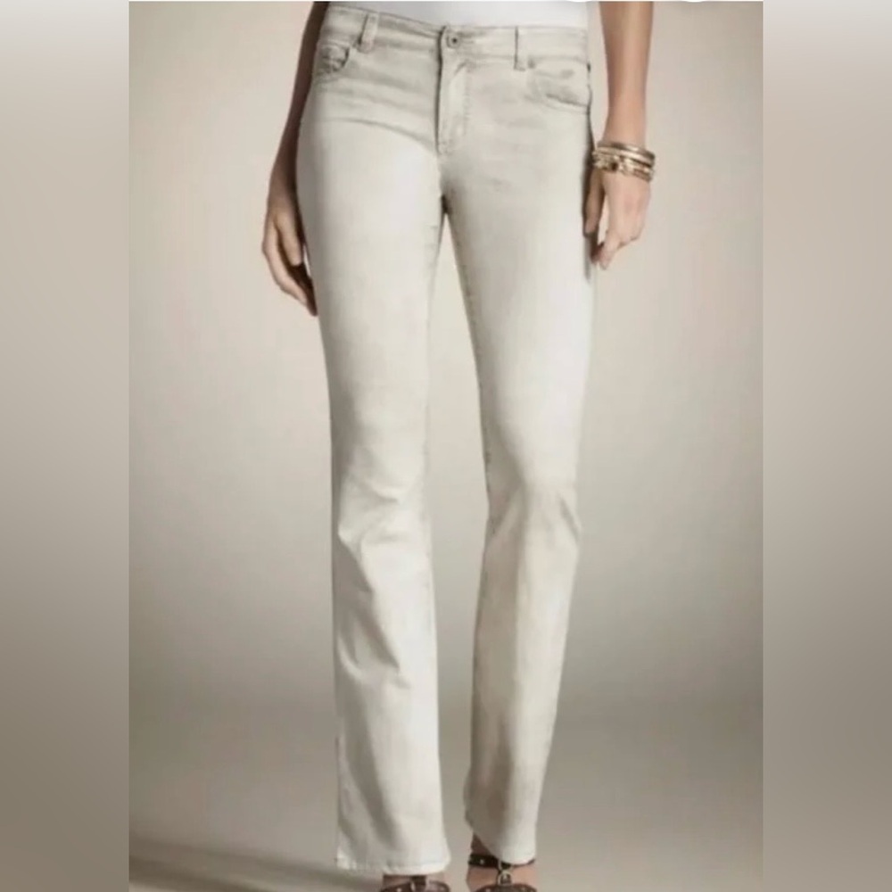 Chico's Platinum Beige Pants Chico Chico’s Women’s Size 1 (10)